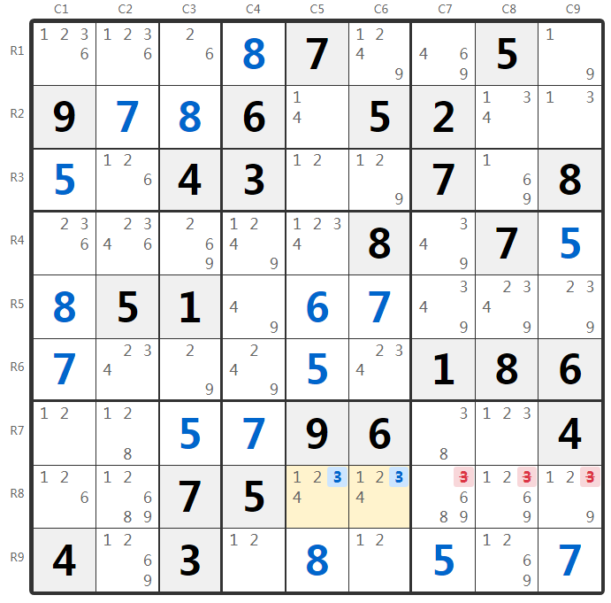 Sudoku Pointing Example