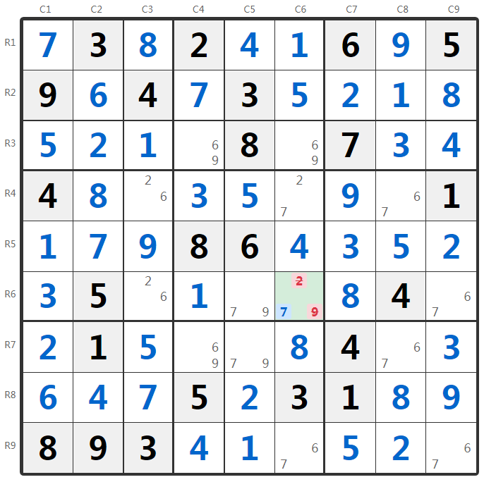 Contoh Teknik BUG Sudoku
