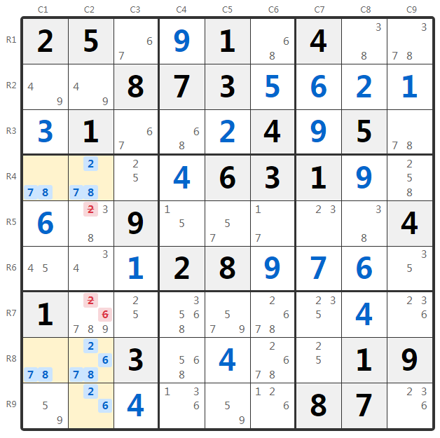 Contoh Unique Rectangle Type 3