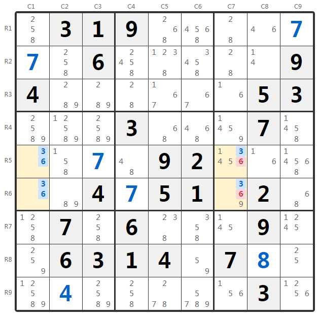 Contoh Unique Rectangle Type 4